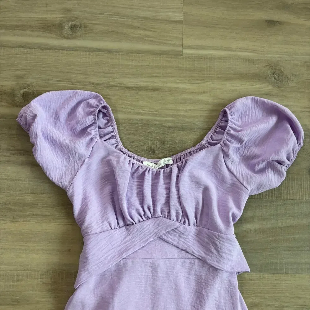 Altar'd State Light Purple Short Sleeve Dress Women Size Small